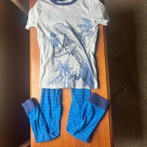 Carter's Gray and Blue Dinosaur Pajama Set